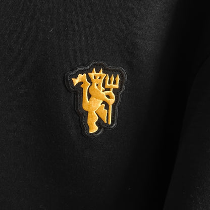 Manchester United Royal Velvet & Cotton Hoodie – Premium Comfort