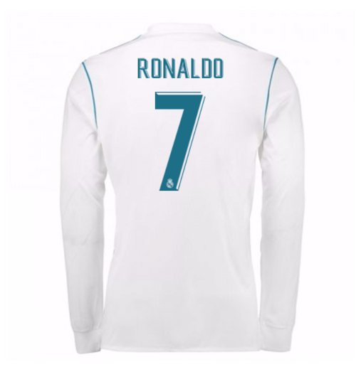 Real Madrid Principal 17/18 - Manga Comprida - Ronaldo 7