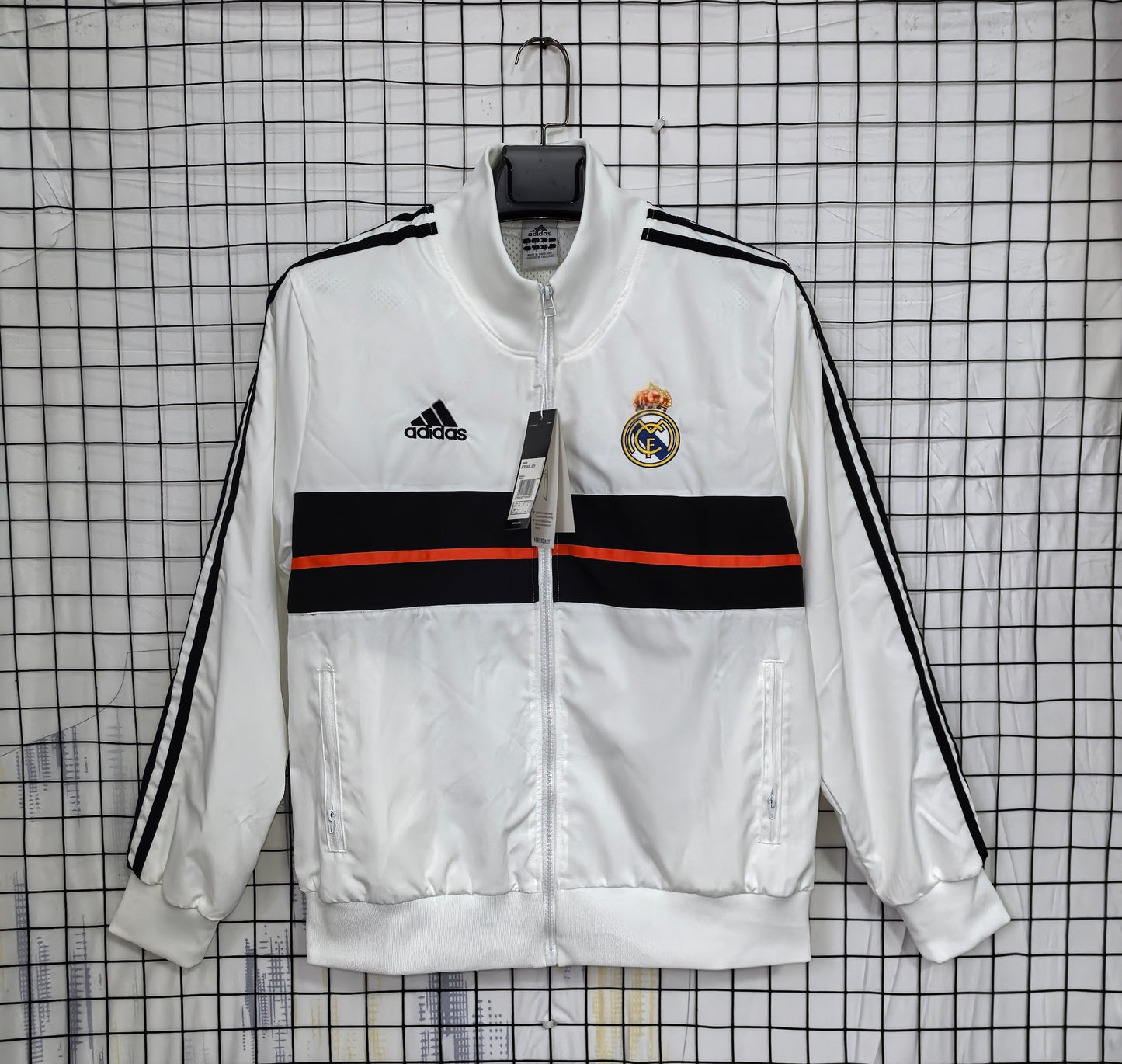 Real Madrid Heavy-Duty Windbreaker – Silicone Embroidered Details