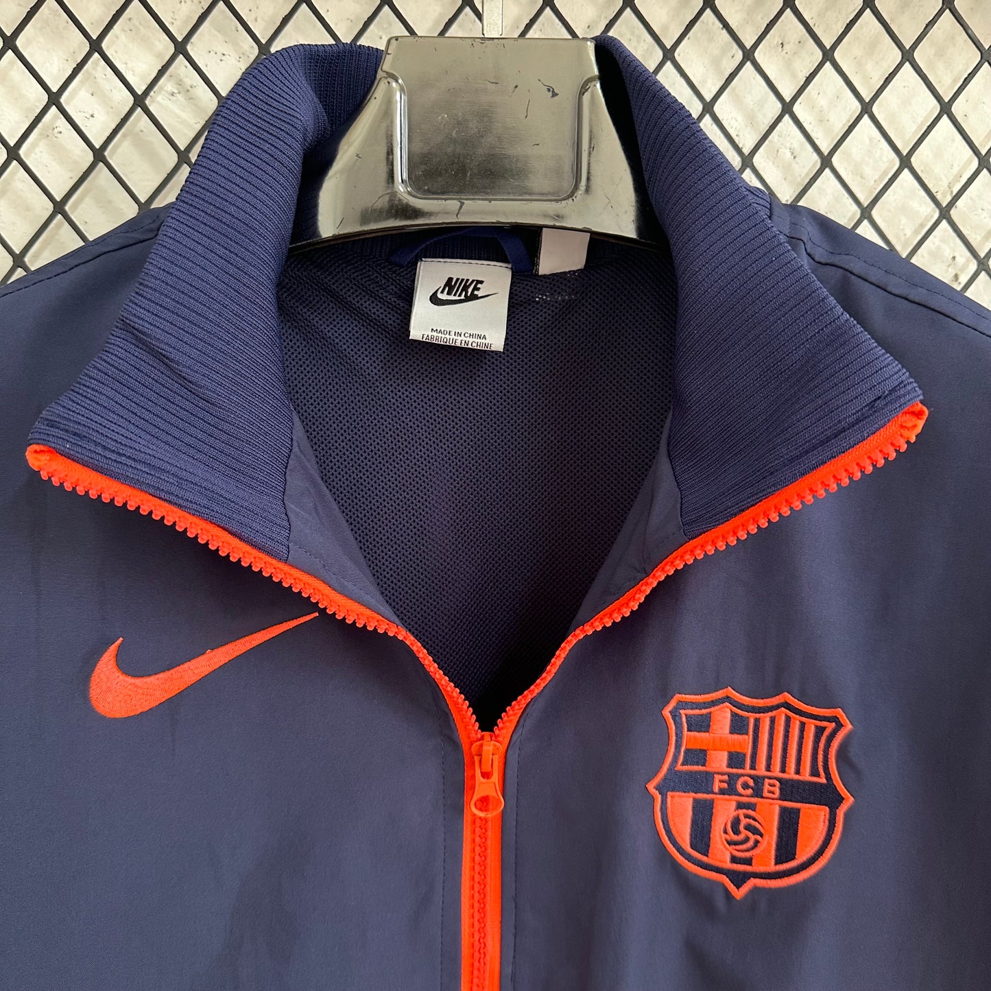 Barcelona Heavy-Duty Windbreaker – Silicone Embroidered Details