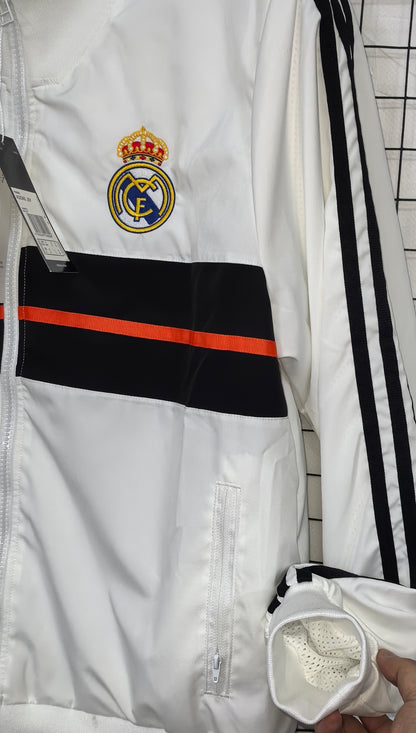 Real Madrid Heavy-Duty Windbreaker – Silicone Embroidered Details